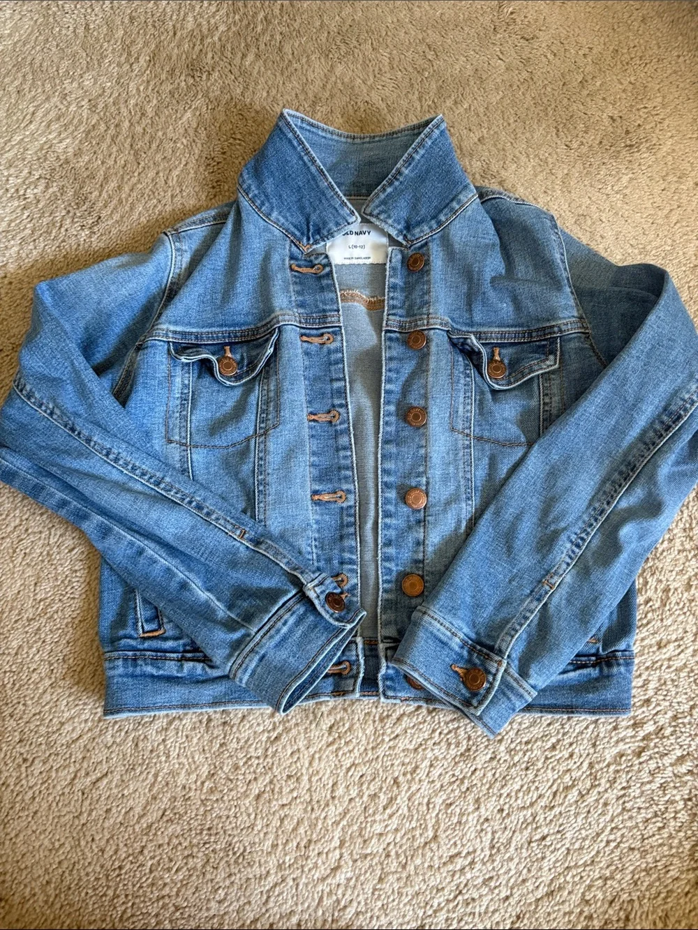 Girls Old Navy Medium Blue Denim Jacket